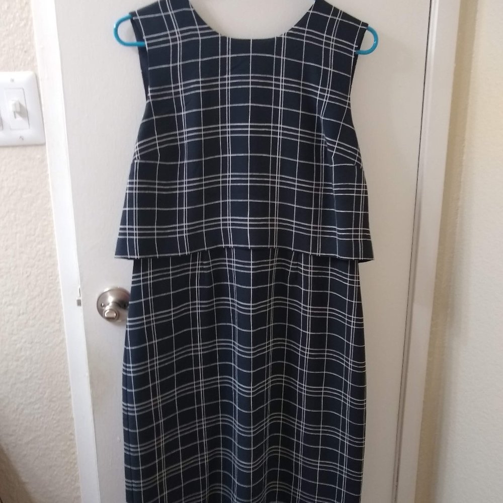 Banana Republic Blue/white windowpane NWT Size 8